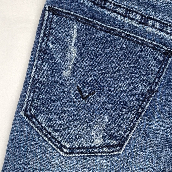 Hudson Girls Distressed Lace Up Denim Skirt Size 7 - Picture 14 of 16